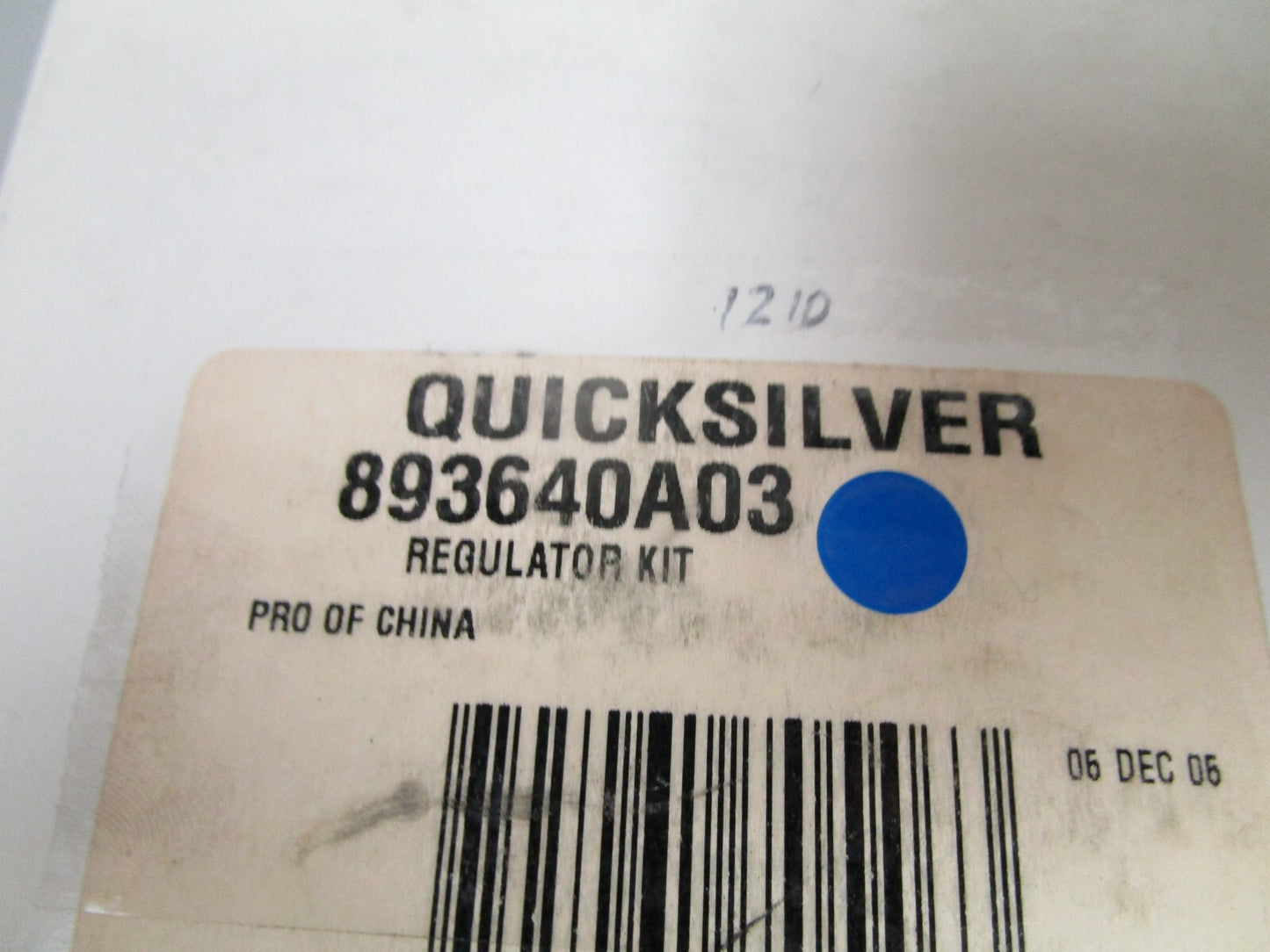 *NEW OEM* 0720 Mercury Quicksilver Regulator Kit 893640A03