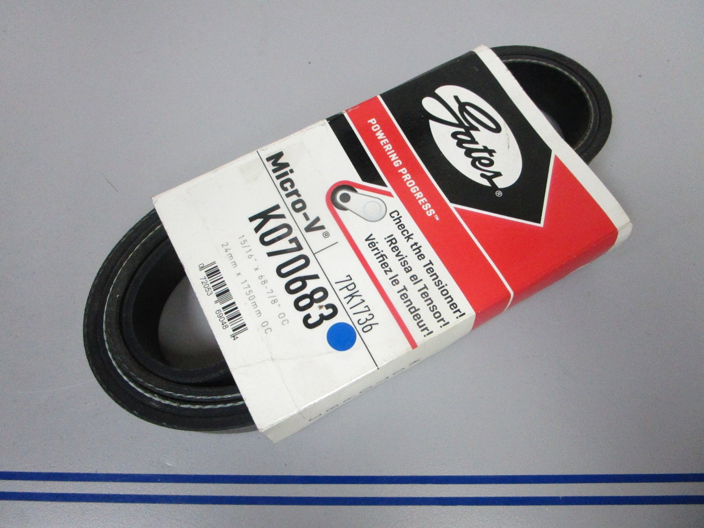 NEW K070683 Gates Micro-V 15/16" x  68 ⅞" Serpentine Belt 0720