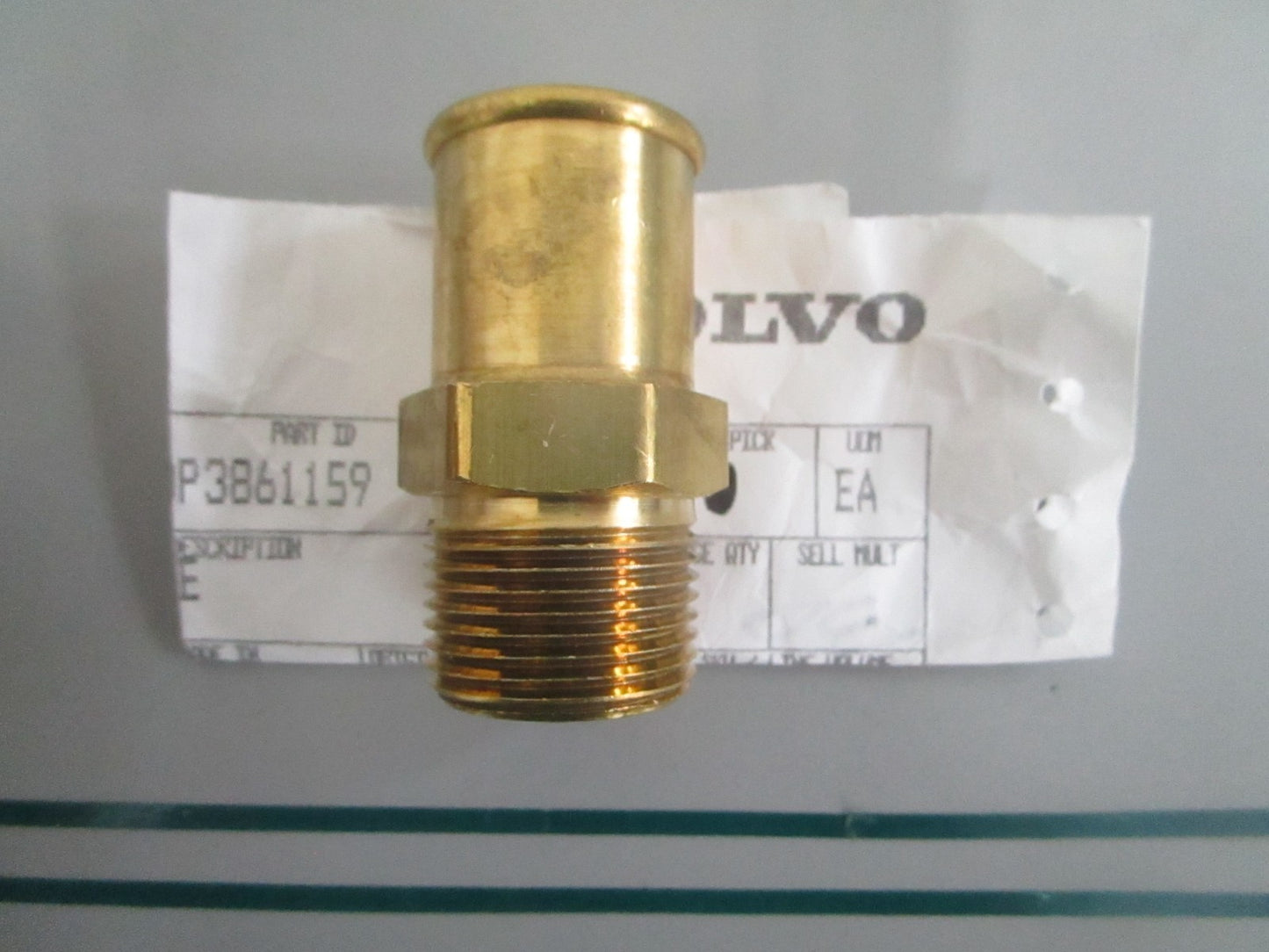 Volvo Penta 3861159 Nipple Marine Engine Fitting NOS Genuine Part NEW OEM 0820