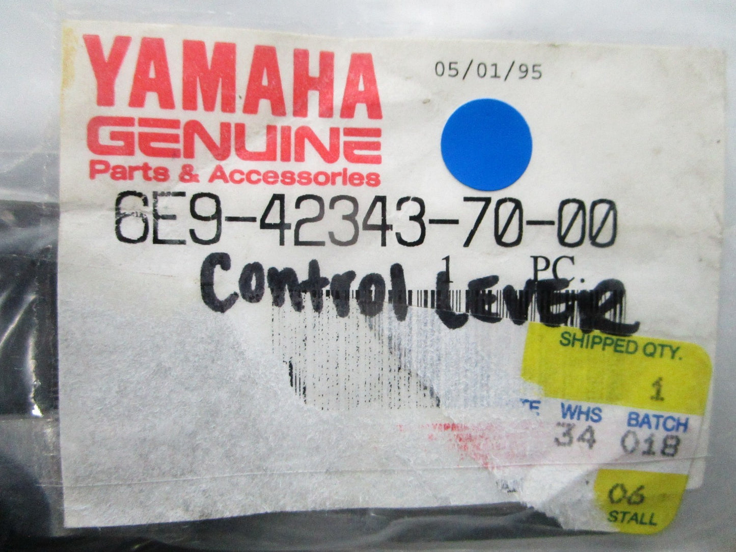 NEW OEM Yamaha 6E9-42343-70-00 Control Lever 0810