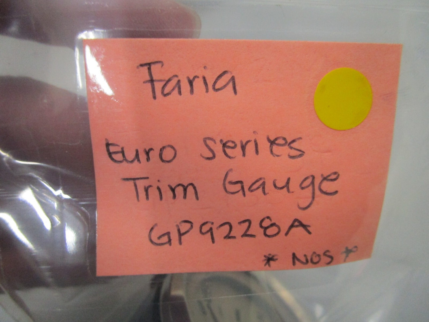 *NEW* 0750 Faria EURO SERIES TRIM GAUGE GP9228A