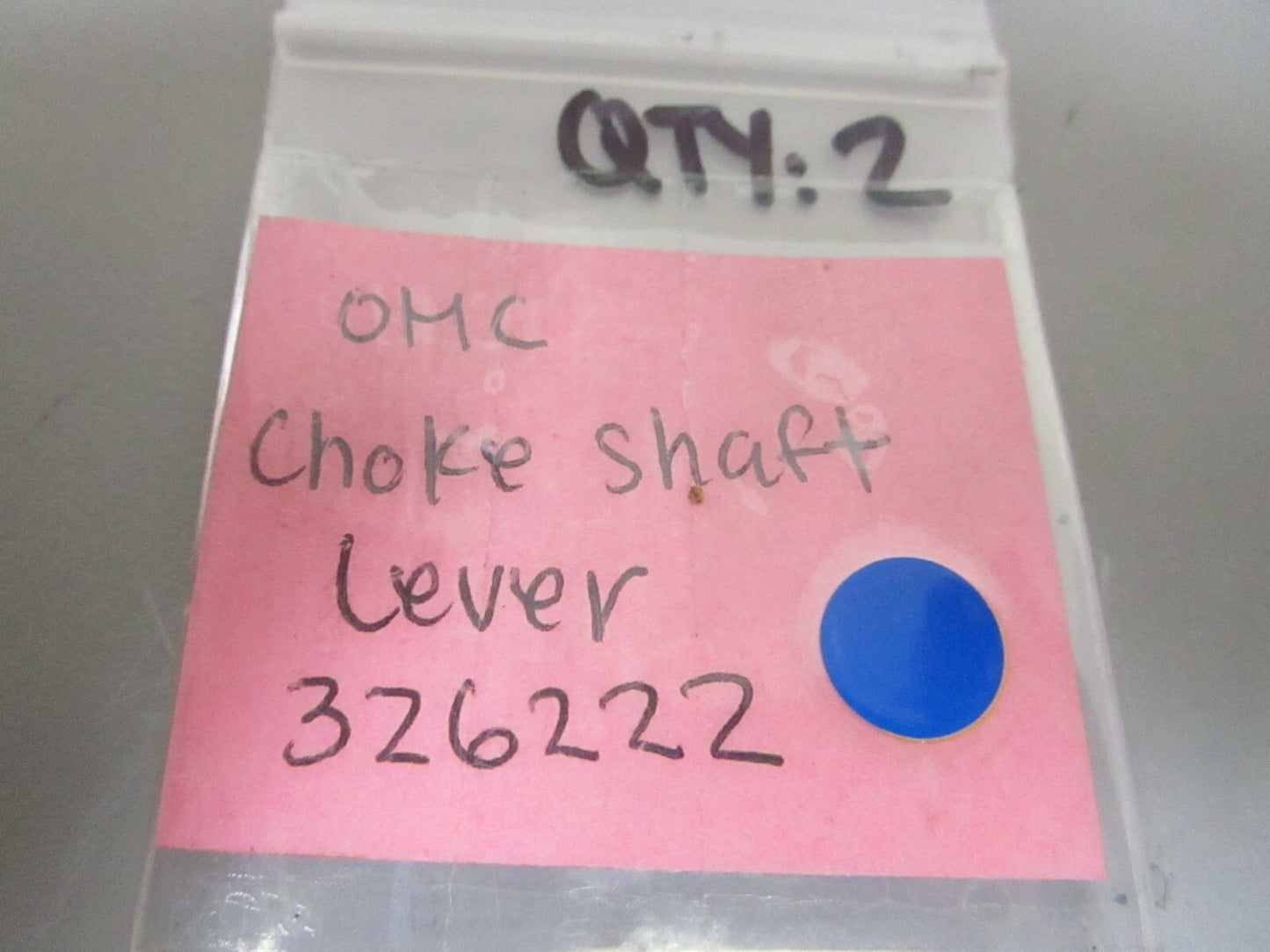 *NEW OEM* 0810 OMC Johnson Evinrude3 Choke Shaft Lever 326222 0326222