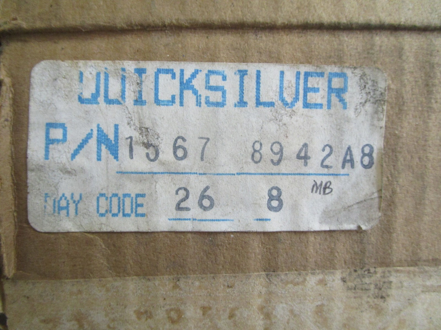 *NEW OEM* 0820 Mercury Quicksilver Upper Rebuild Kit 1567-8942A8