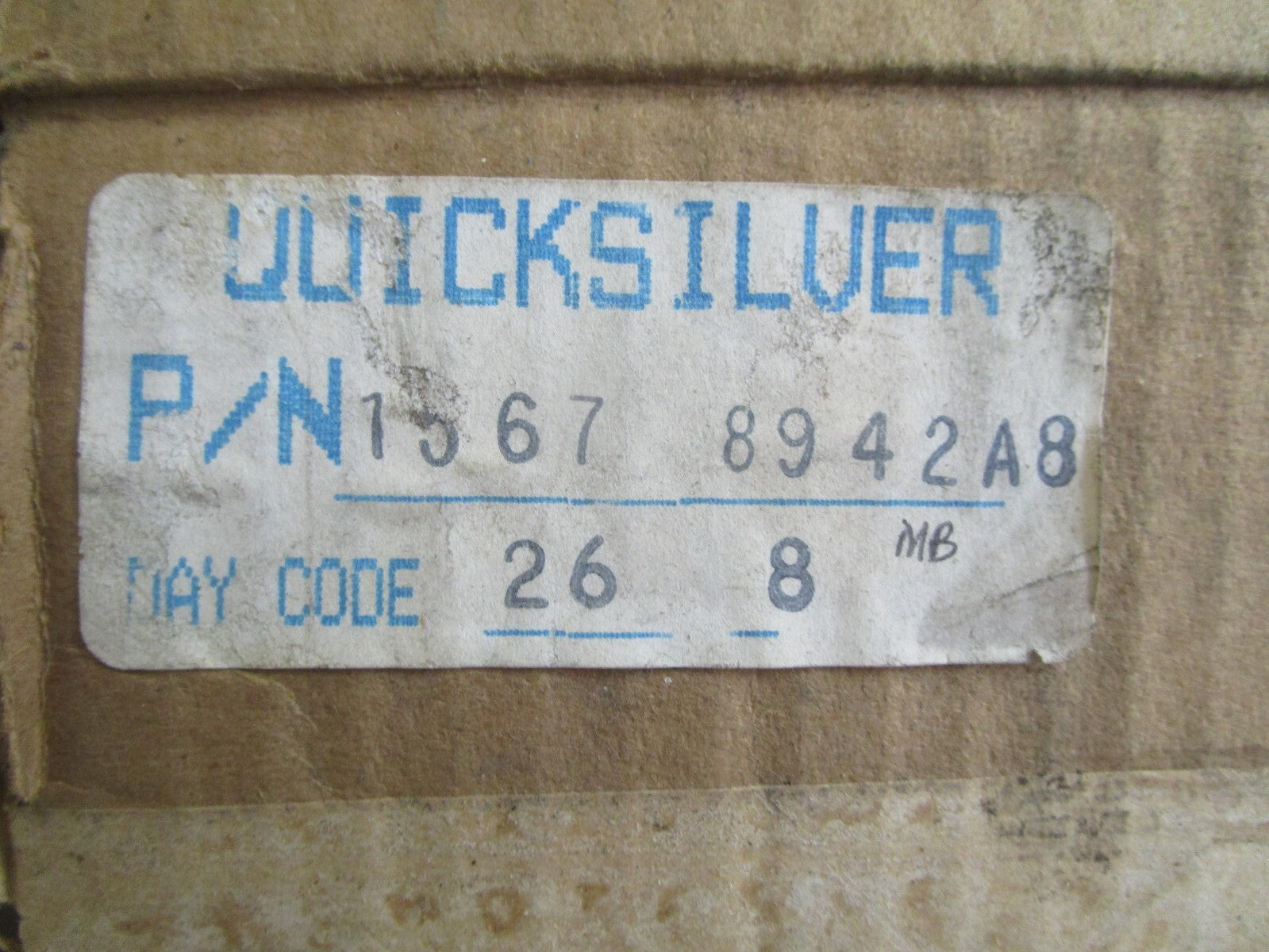 *NEW OEM* 0820 Mercury Quicksilver Upper Rebuild Kit 1567-8942A8