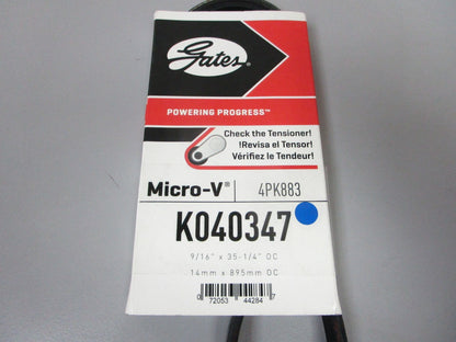 NEW K040347 Gates Micro-V 9/16" x 35 ¼" Serpentine Belt 0720