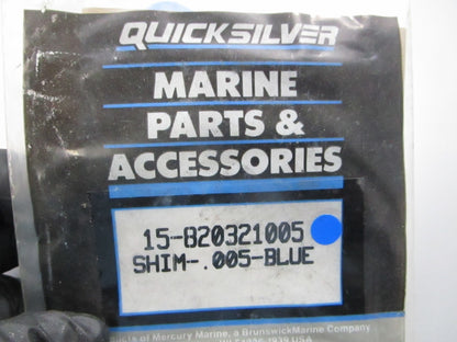 NEW OEM 15-820321005 Mercury Quicksilver .005 Blue Shim 0810