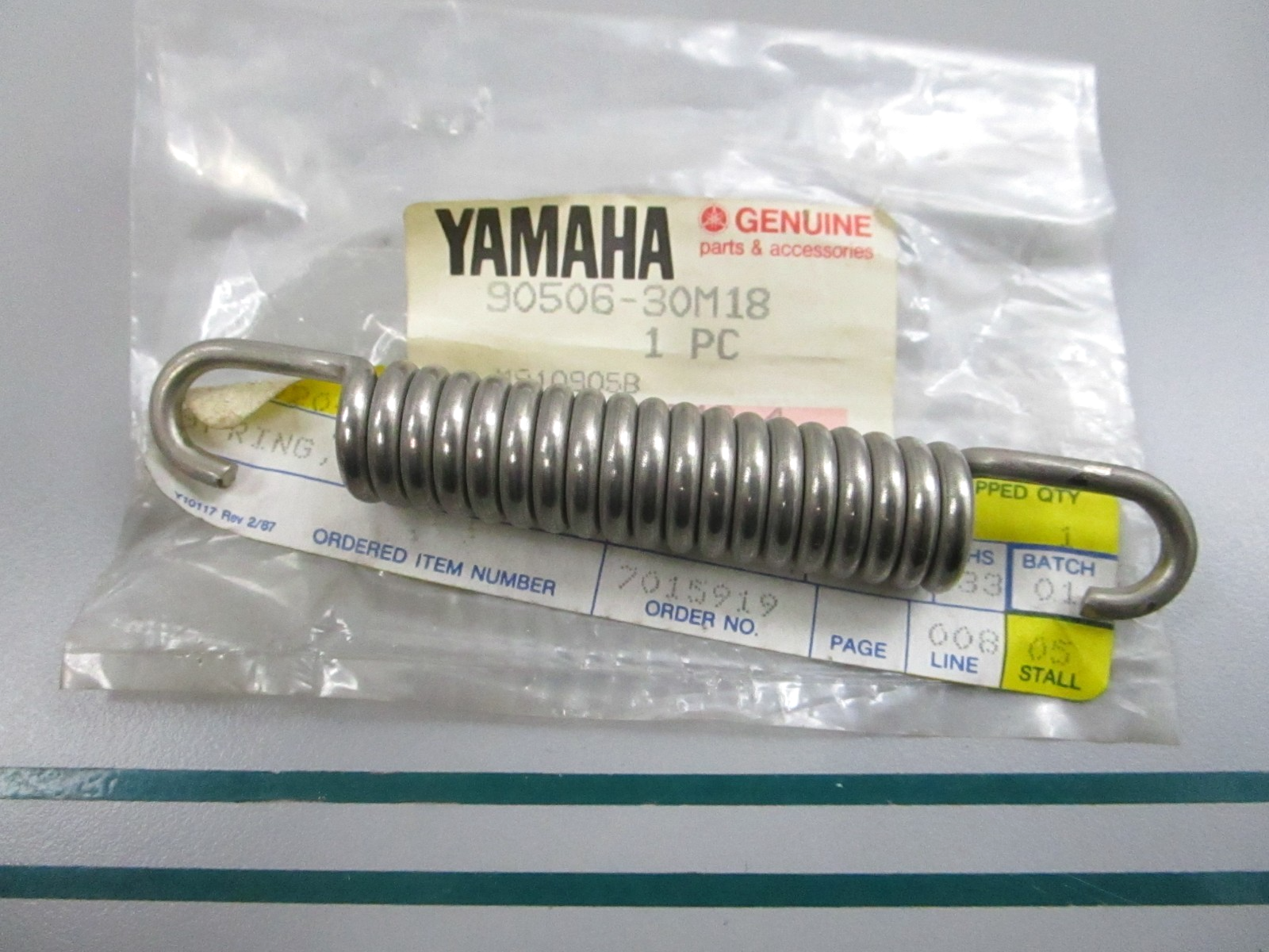 NEW OEM 90506-30M18 Yamaha Tension Spring 0810