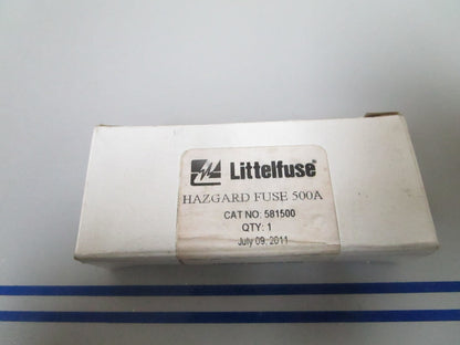 NEW OEM 581500 Lettelfuse 500AMP Hazgard Fuse 0720