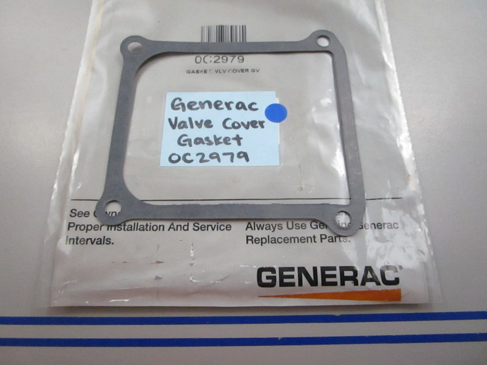 NEW OEM 0C2979 Generac Valve Cover Gasket 0810