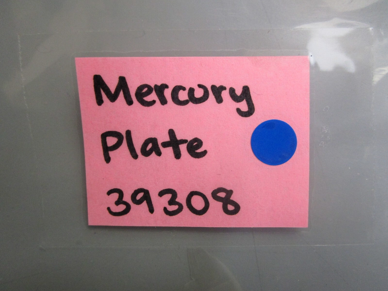 *NEW OEM* 0820 Mercury Quicksilver Plate 39308