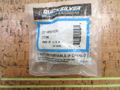 *NEW OEM* 0750 Mercury Quicksilver FITTING 22-892526