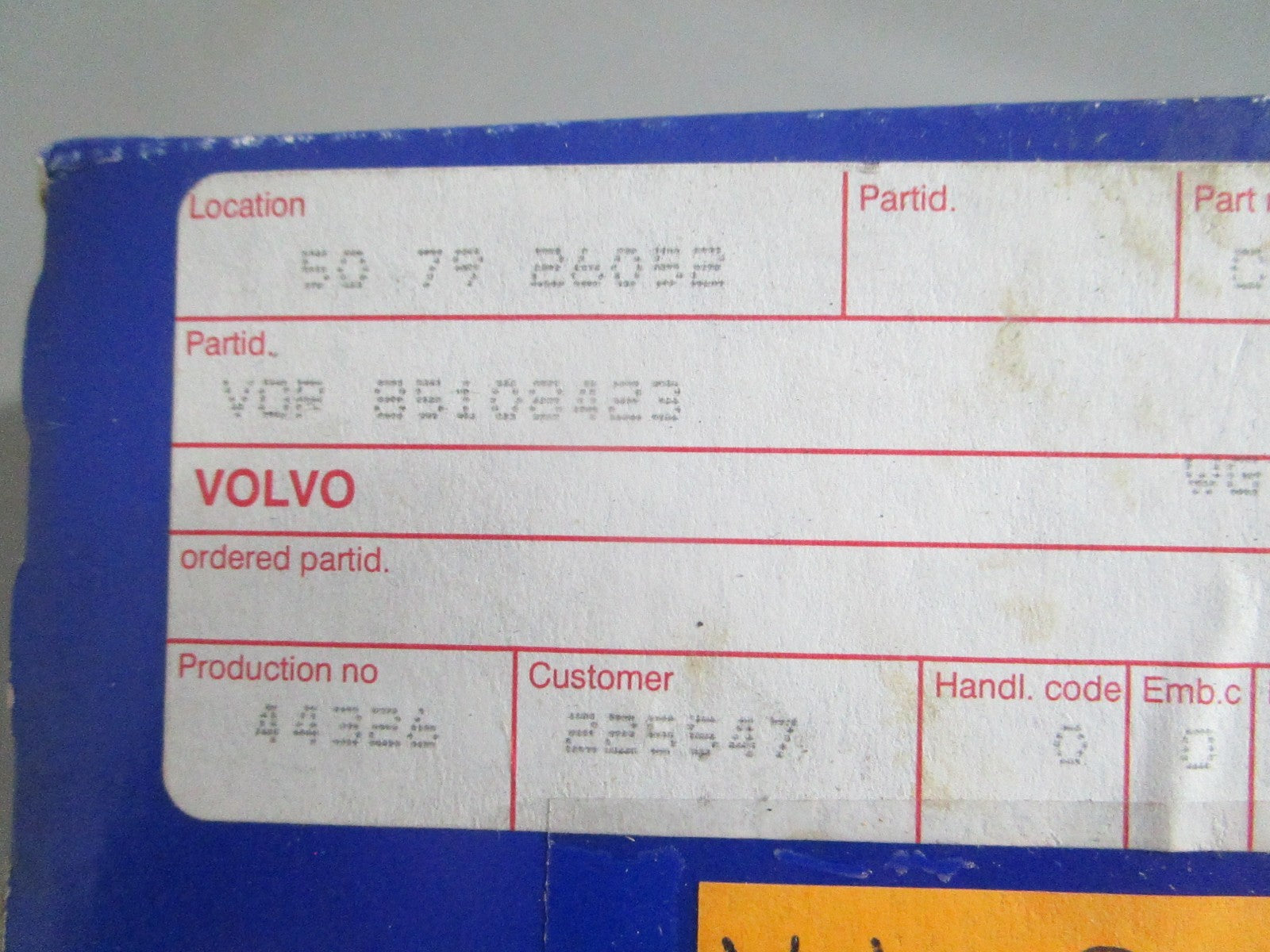 NEW OEM 85108423 Volvo Penta Crankshaft Seal 0820