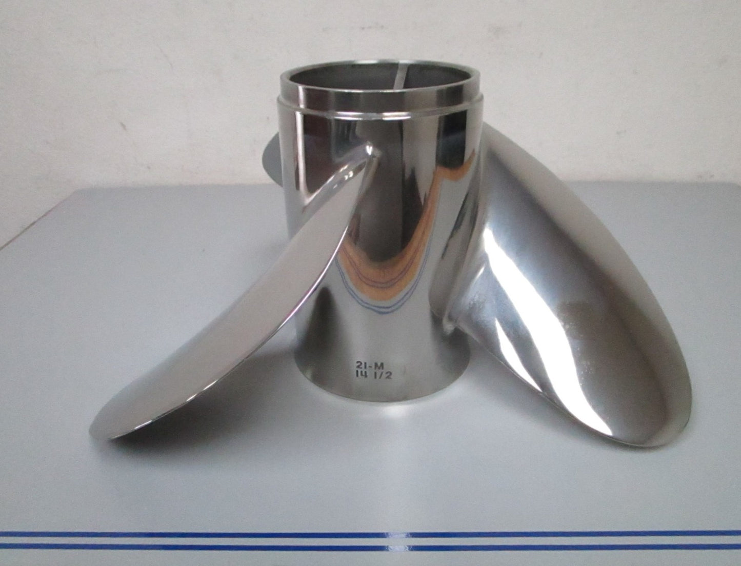 *NEW OEM* 0720 Yamaha 3 Blade Stainless Steel 14 ½ x 21 Propeller 66K-45976-B0