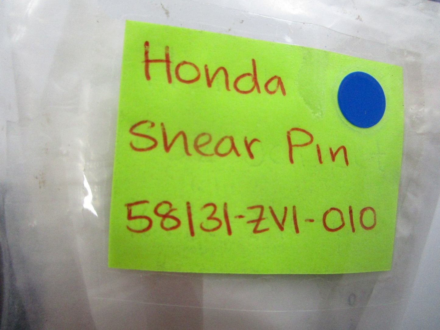 *NEW OEM* 0810 Honda Shear Pin 58131-ZV1-010