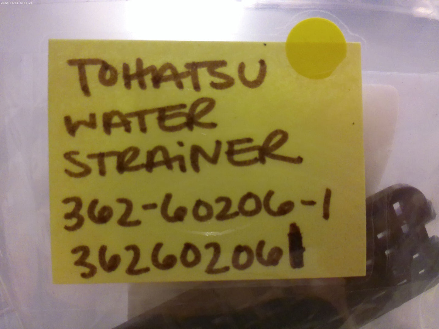 *NEW OEM* 0810 Tohatsu Water Strainer 362-60206-1 362602061