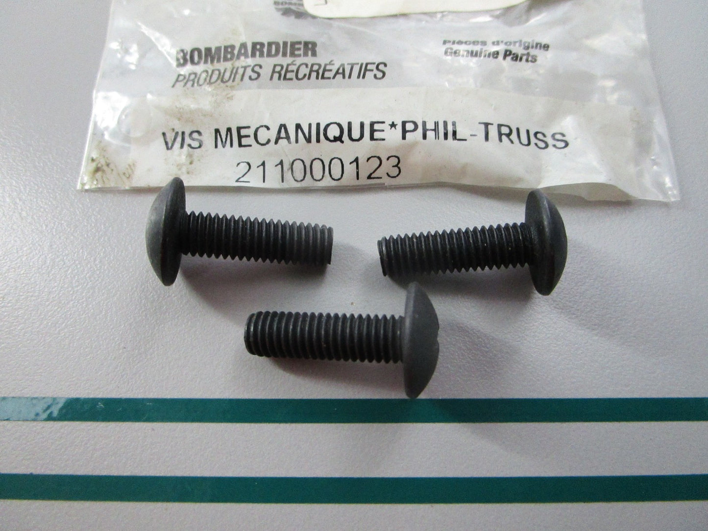 NEW OEM (LOT OF 3) 211000123 BRP Screw 0810