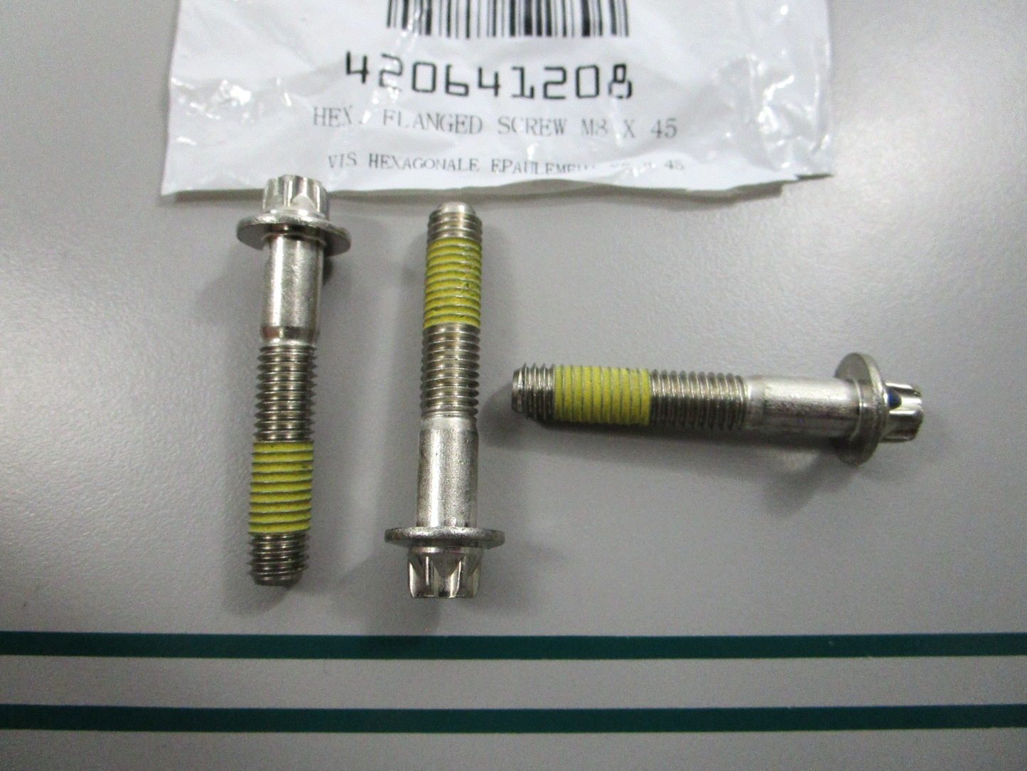 NEW OEM (LOT OF 3) 420641208 Can-Am Flange Screw 0810