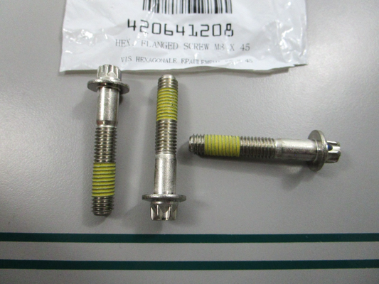 NEW OEM (LOT OF 3) 420641208 Can-Am Flange Screw 0810