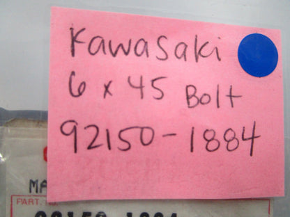 NEW OEM Kawasaki 92150-1884 6 x 45 Bolt 0810