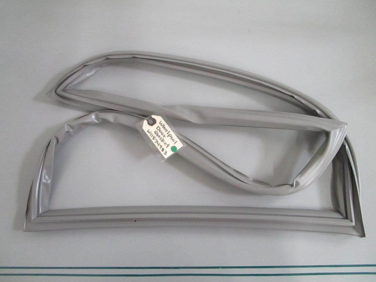 Whirlpool NEW OEM Refrigerator Freezer Door Gasket Gray W11574983 NOS Part 0820