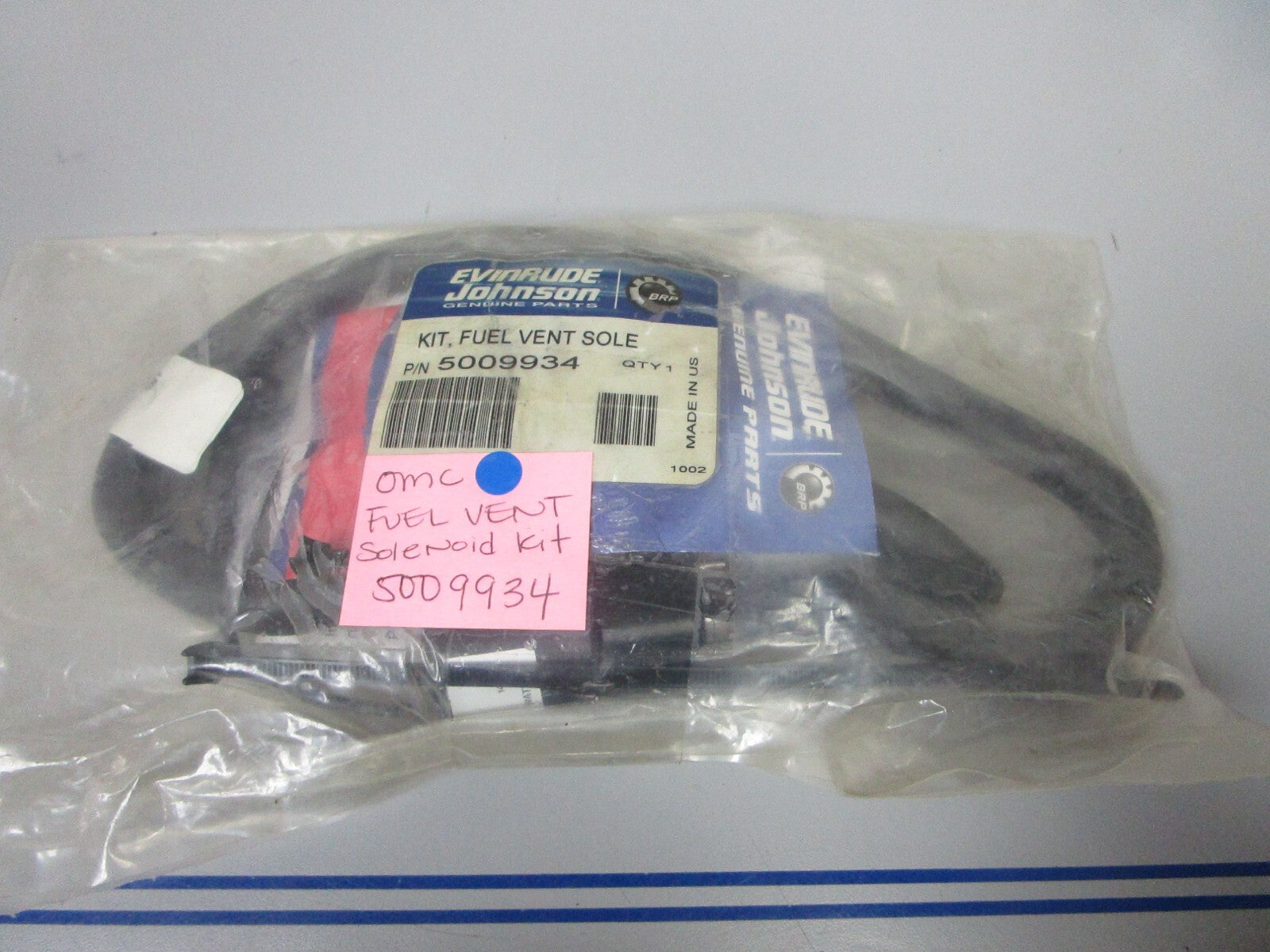 *NEW OEM* 0720 OMC Johnson Evinrude Fuel Vent Solenoid Kit 5009934