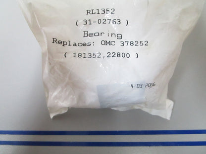 NEW RL1352 Replaces: 318252 18-1352 31-02763 Red Line Bearing  0810