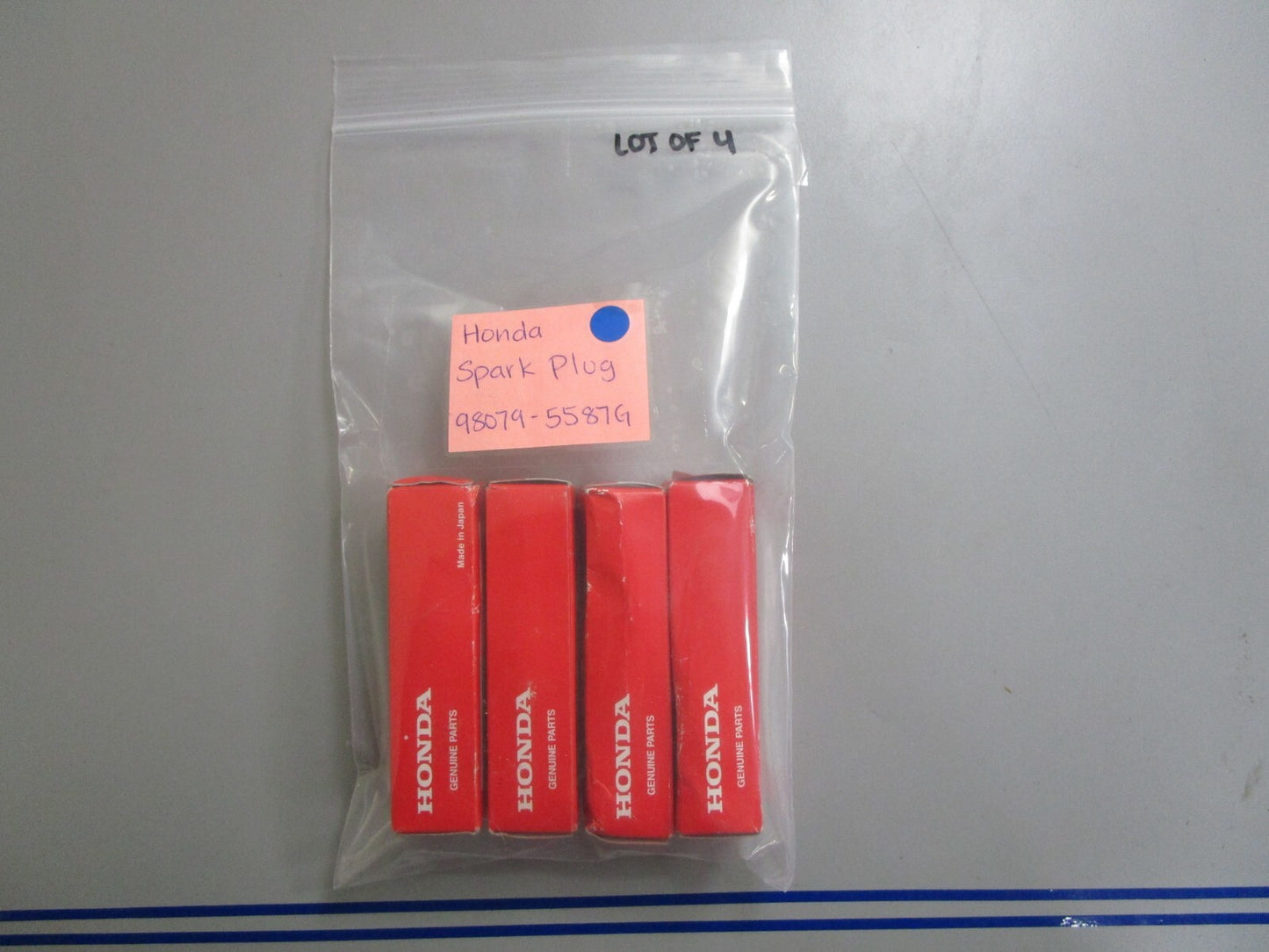 *NEW OEM* (LOT OF 4) 0770 Honda Spark Plug 98079-5587G