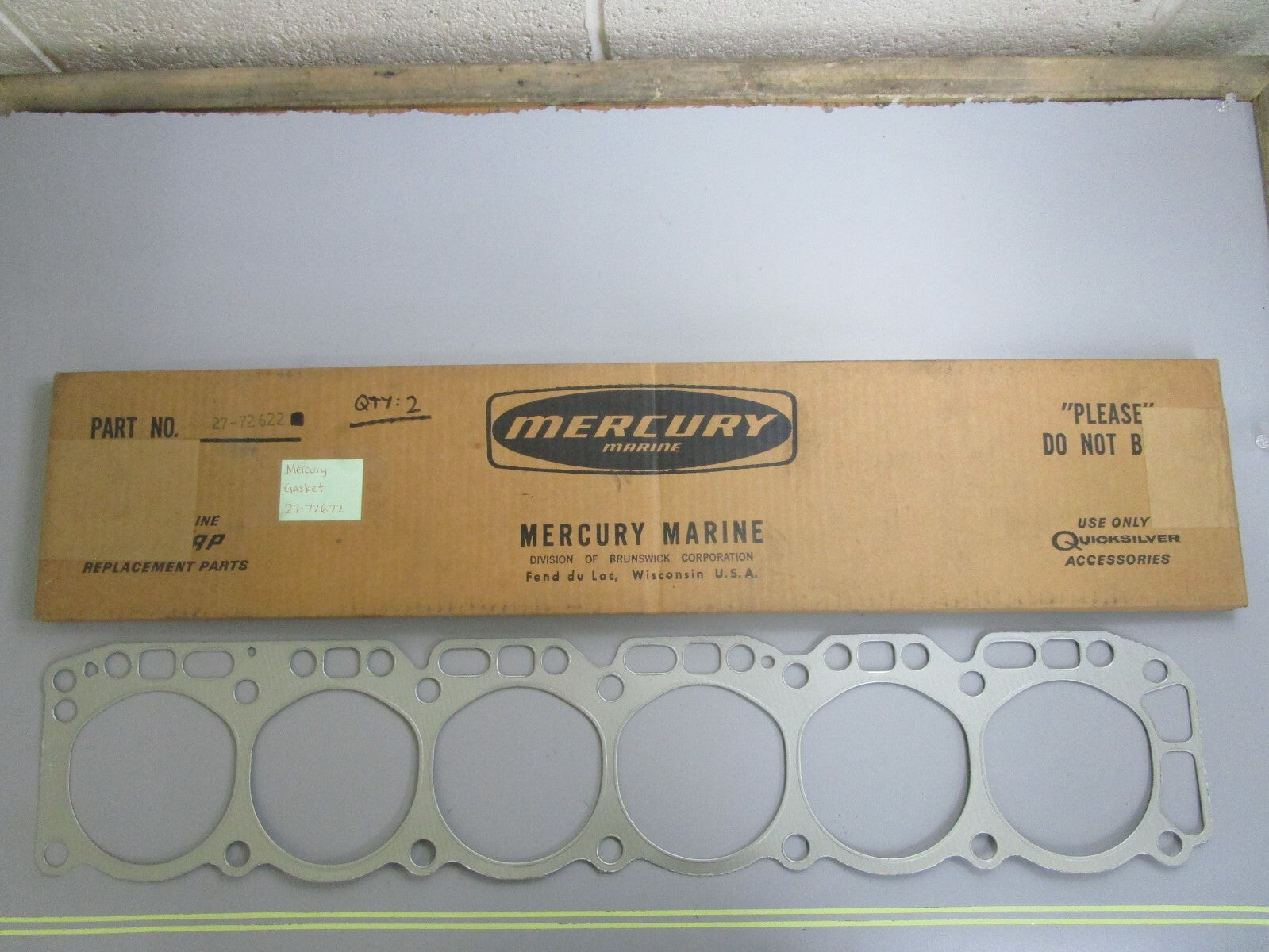 *NEW OEM* 0810 Mercury Quicksilver Gasket 27-72622