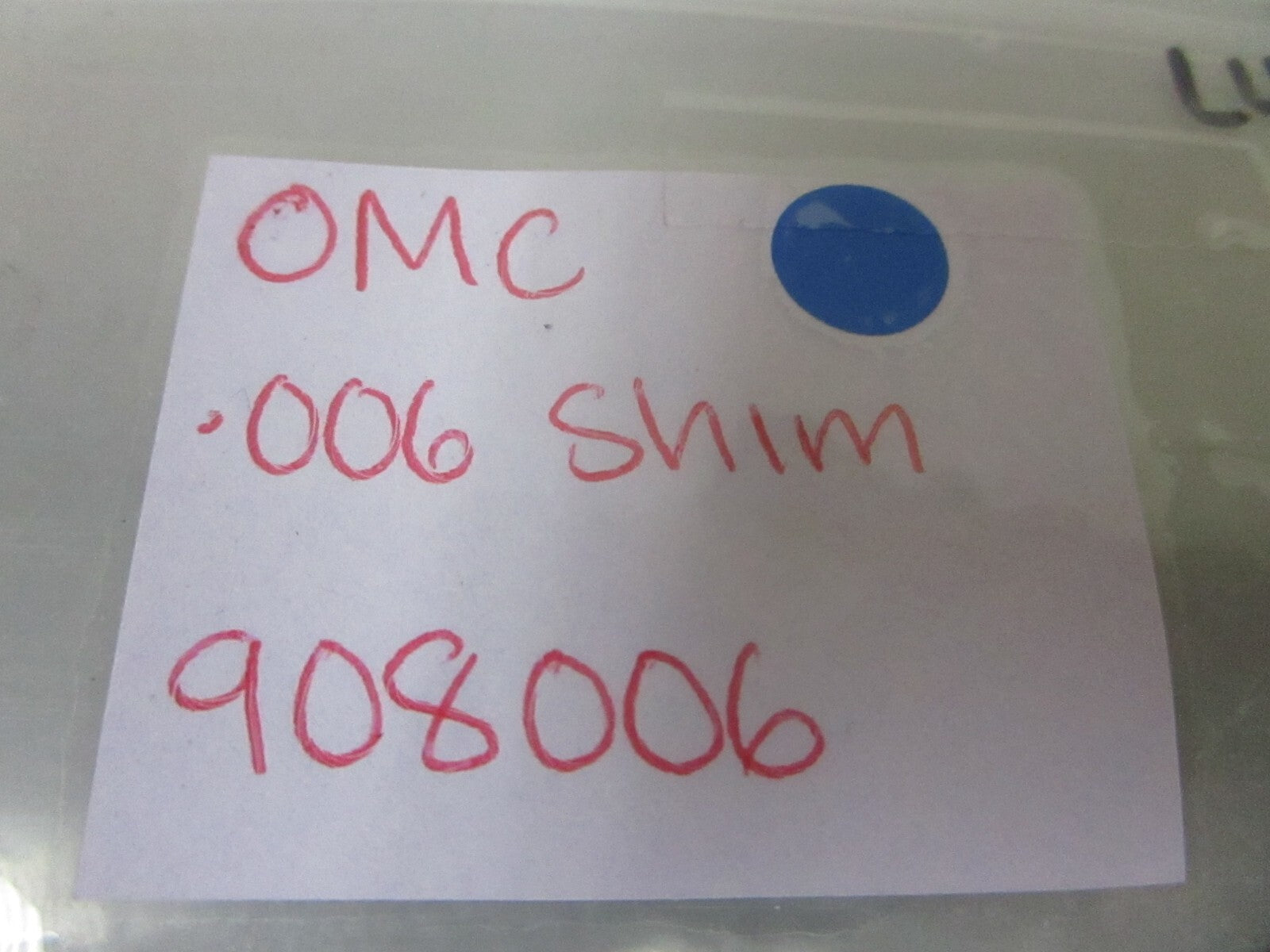 *NEW OEM* (LOT OF 4) 0810 OMC Johnson Evinrude .006 Shim 908006 0908006