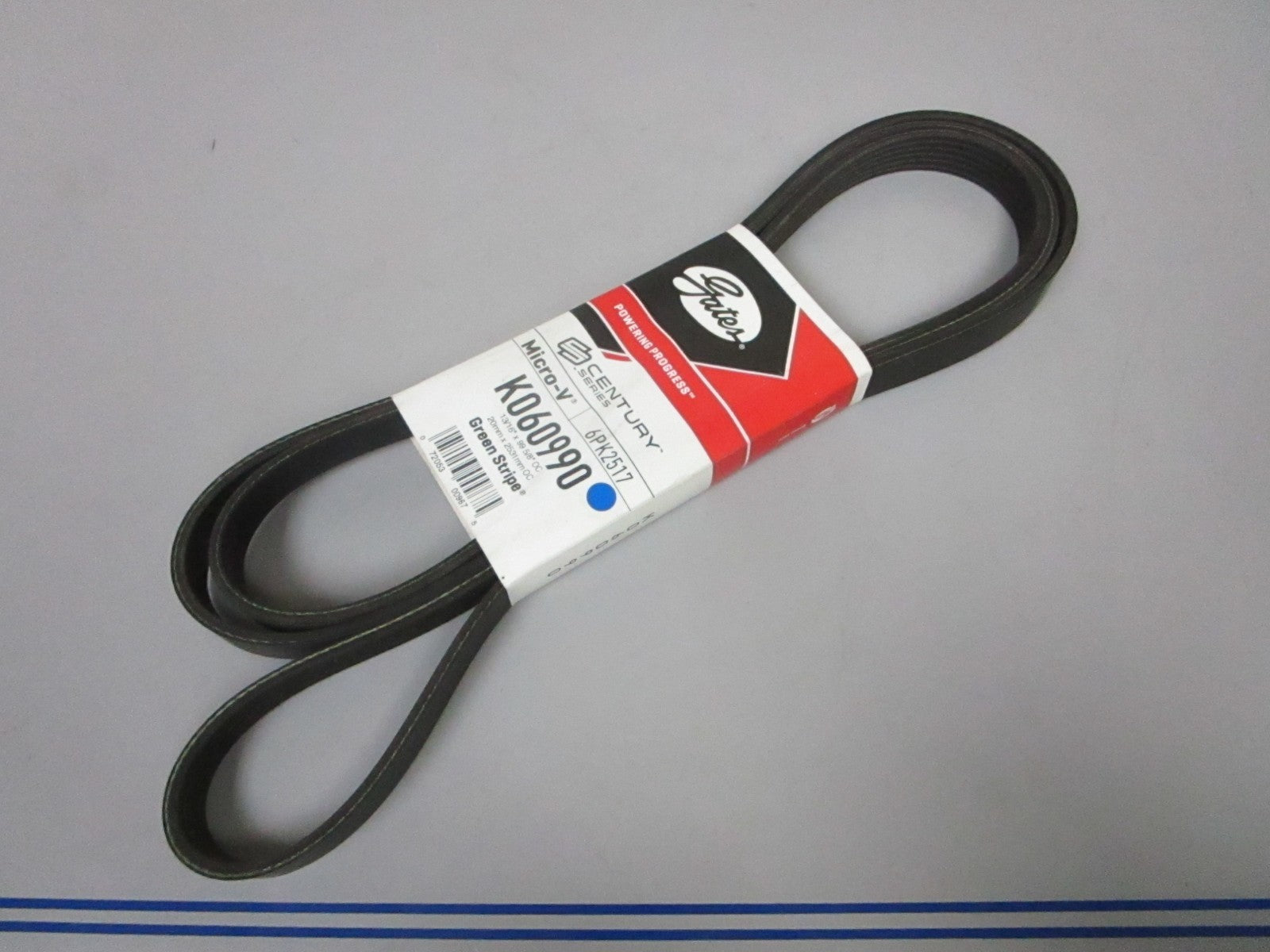 NEW K060990 Gates Micro-V Green Stripe 13/16" x 99 ⅝" Serpentine Belt 0720