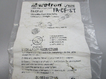 NEW OEM FA-CF-ST Maretron Micro/Mid Field Attachable Connector 0810