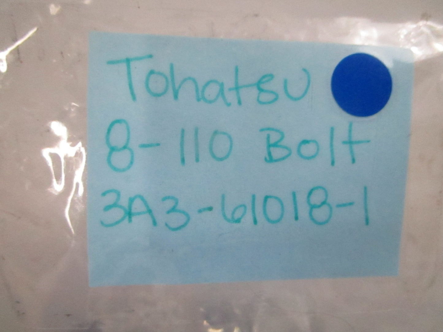 *NEW OEM* 0810 Tohatsu 8-110 Bolt 3A3-61018-1 3A3610181