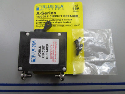*NEW* 0810 Blue Sea 15A A-Series Circuit Breaker 7208