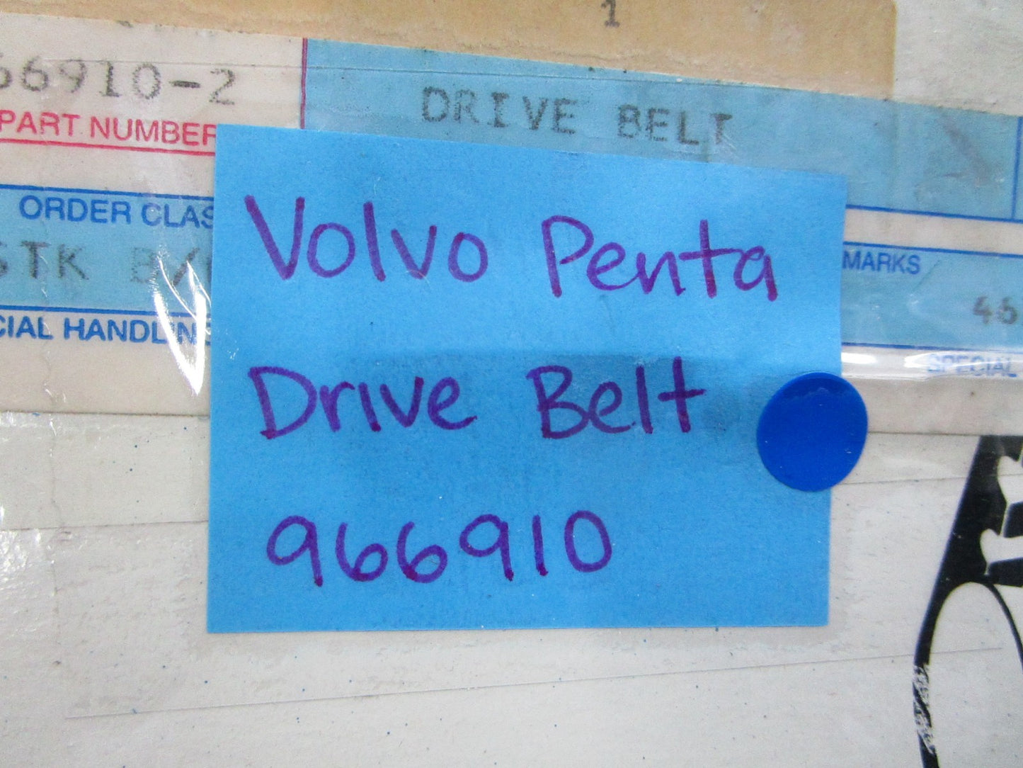 NEW OEM 966910 Volvo Penta Drive Belt 0810