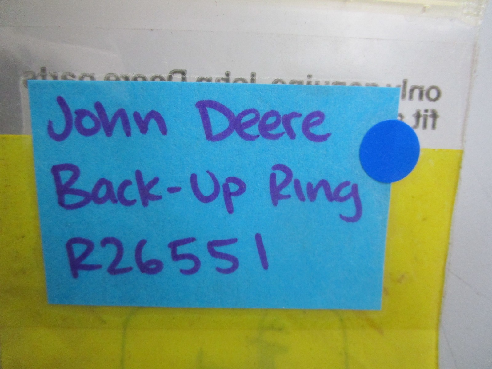 *NEW* (LOT OF 3) 0770 John Deere Back-Up Ring R26551