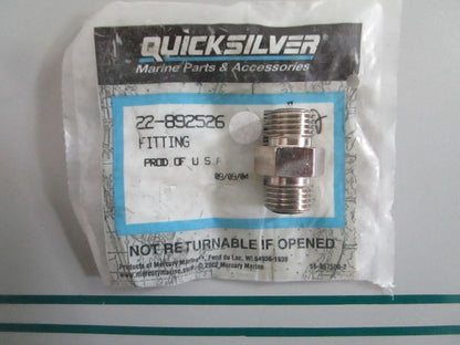 NEW OEM 22-892526 Mercury Quicksilver Fitting 0820