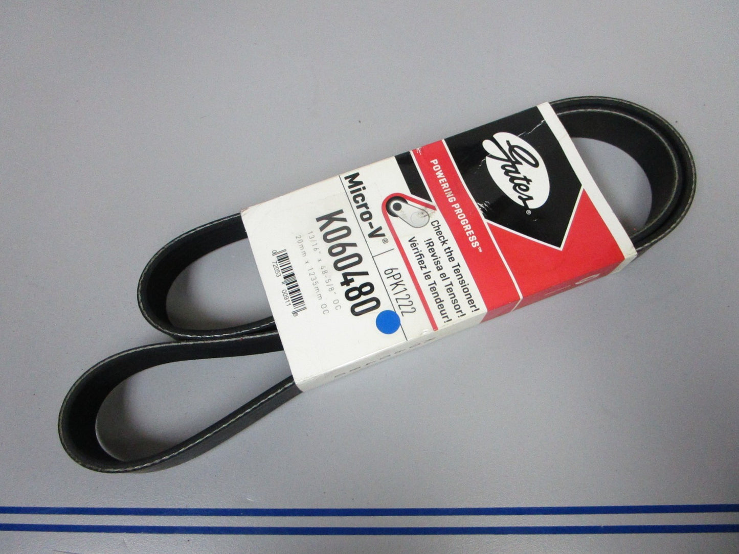 NEW K060480 Gates Micro-V 13/16" x  48 ⅝" Serpentine Belt 0720