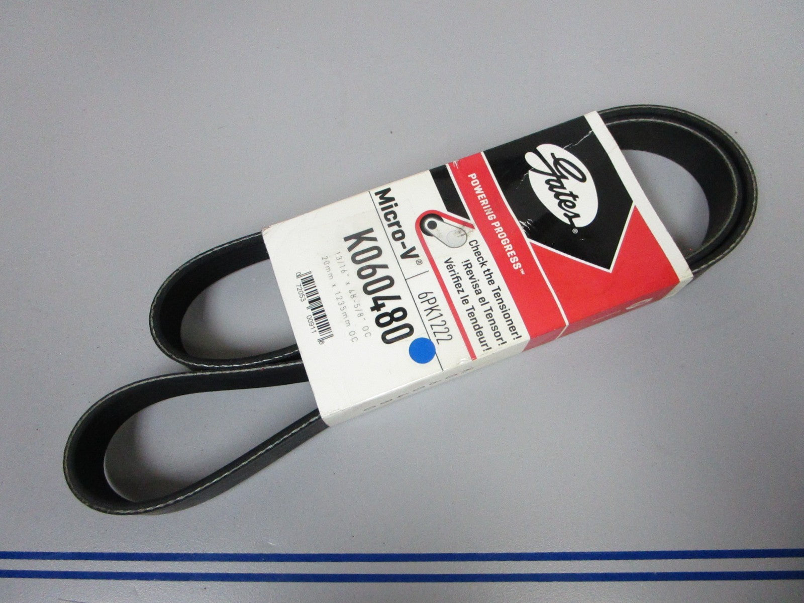 NEW K060480 Gates Micro-V 13/16" x  48 ⅝" Serpentine Belt 0720