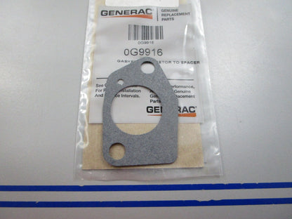 NEW OEM 0G9916 Generac Carburetor Spacer Gasket 0810