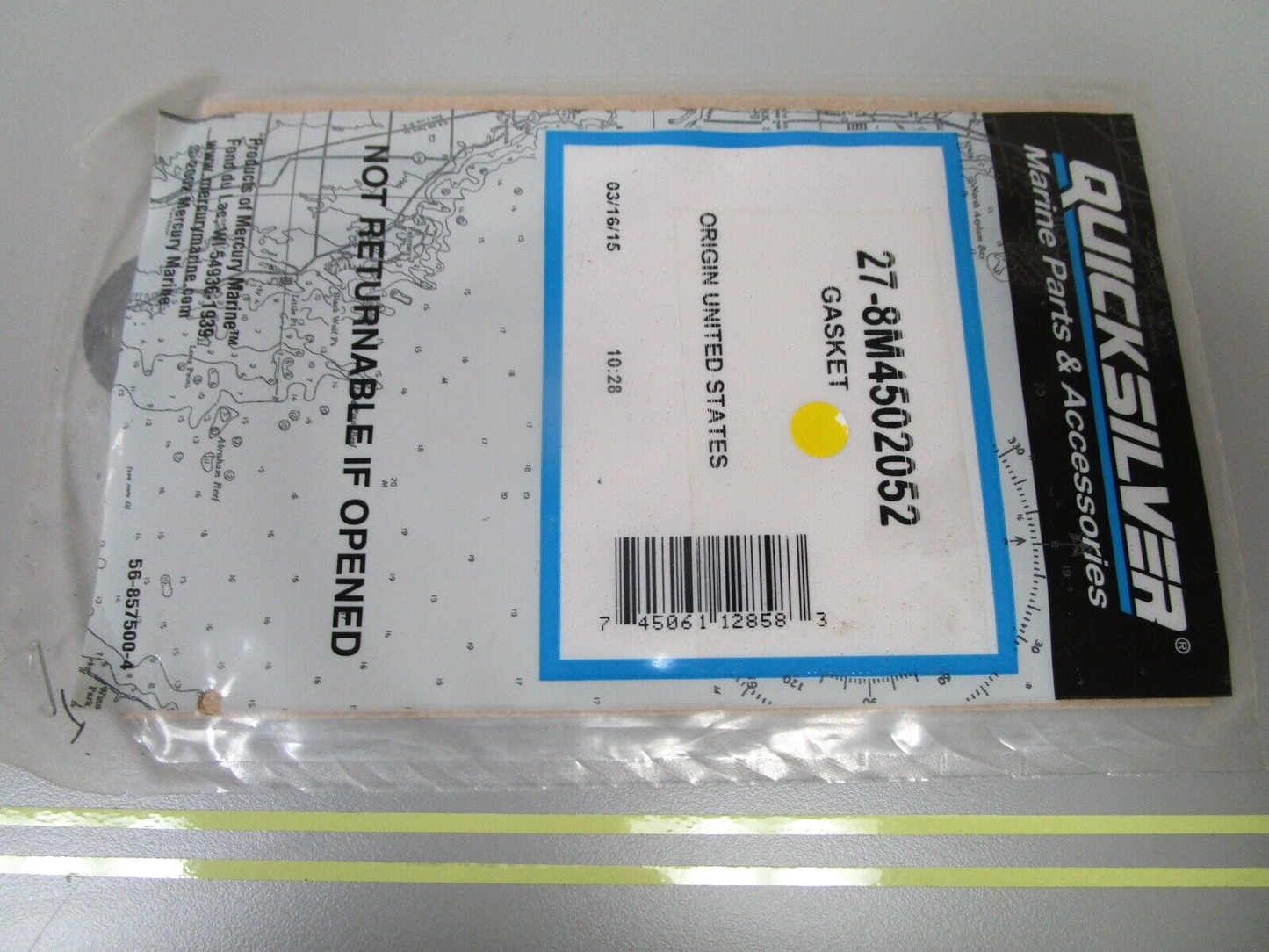 *NEW OEM* 0750 Mercury Quicksilver GASKET 27-8M4502052