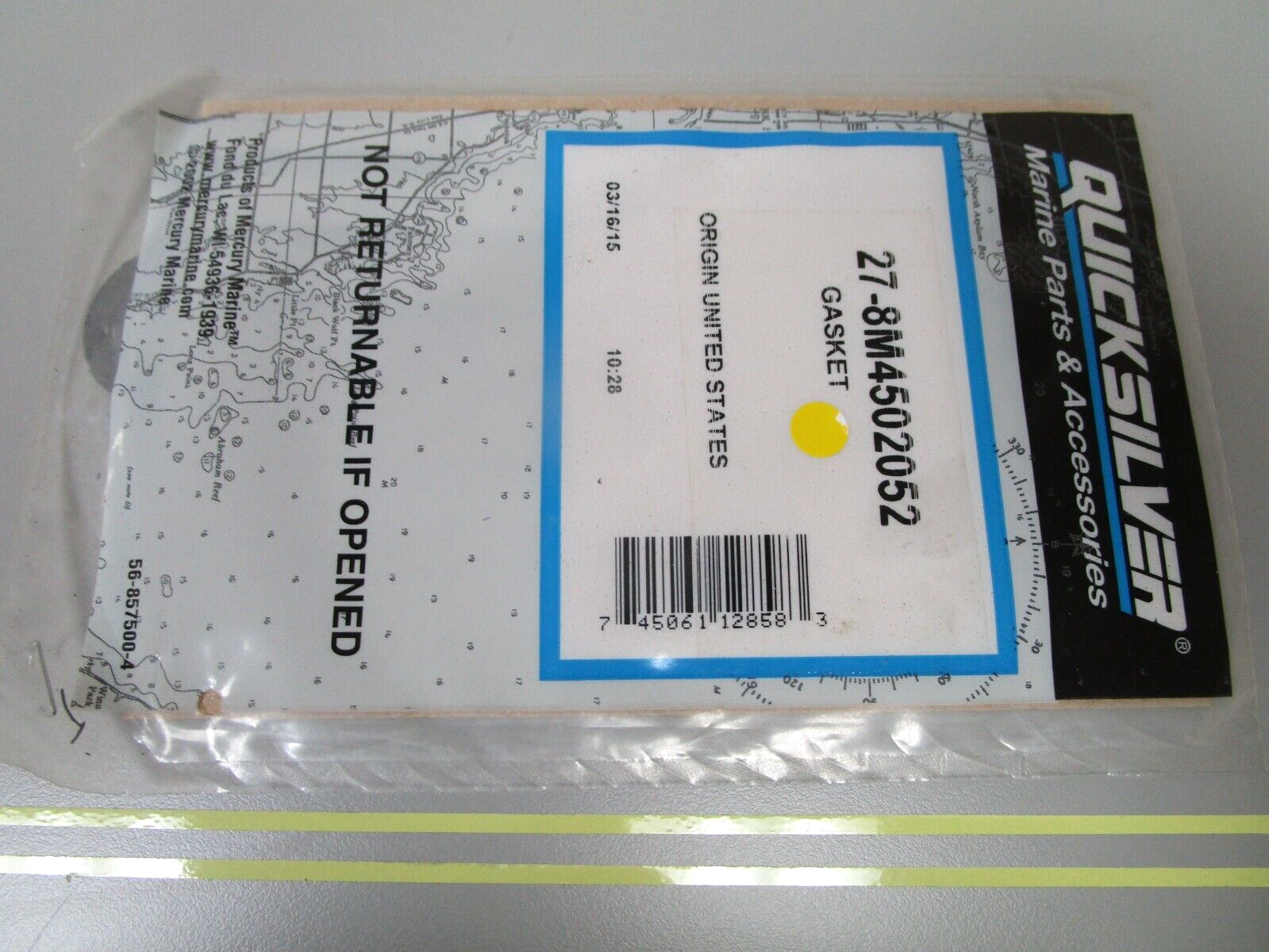 *NEW OEM* 0750 Mercury Quicksilver GASKET 27-8M4502052