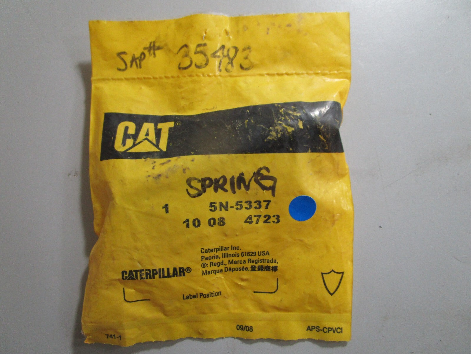 *NEW OEM* 0810 CAT Spring 5N-5337