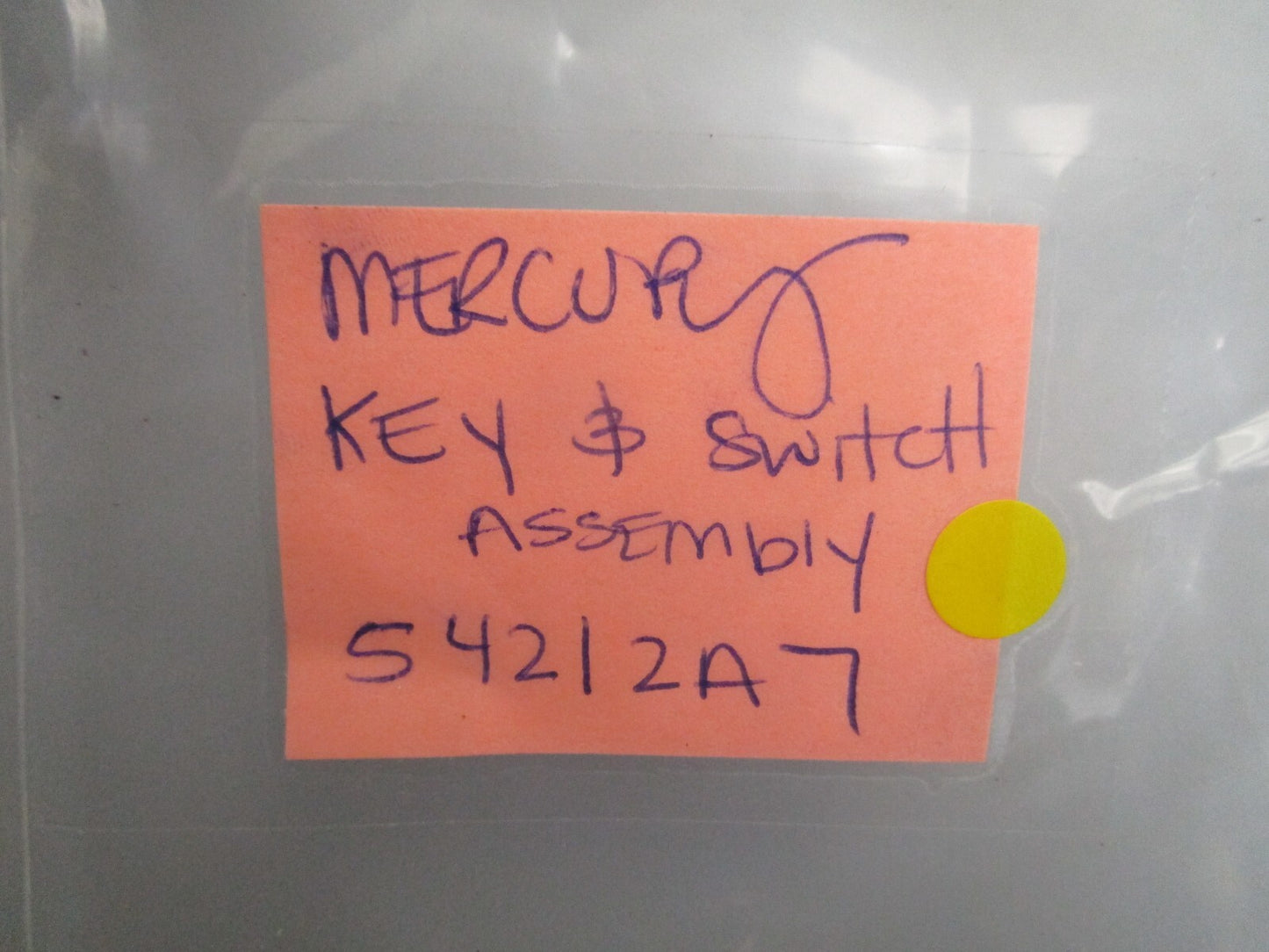 *NEW OEM* 0820 Mercury Quicksilver Key & Switch Assy 54212A7