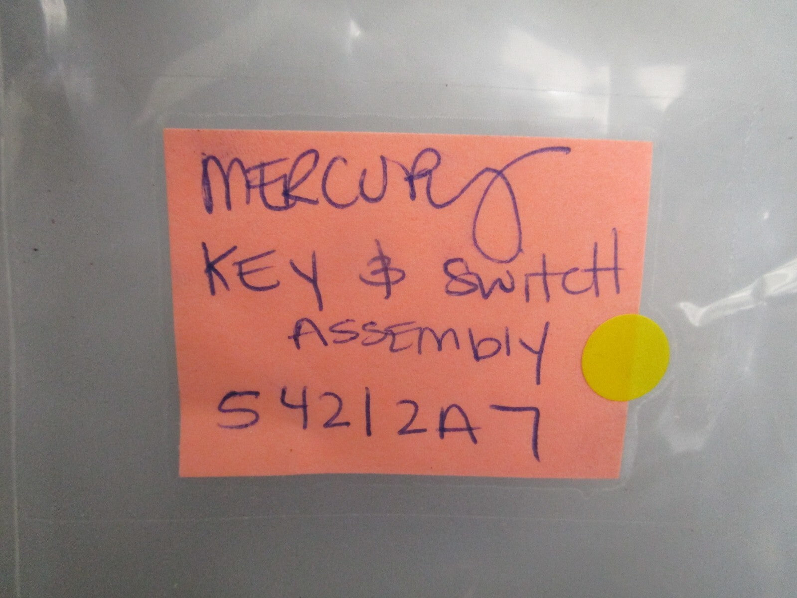 *NEW OEM* 0820 Mercury Quicksilver Key & Switch Assy 54212A7