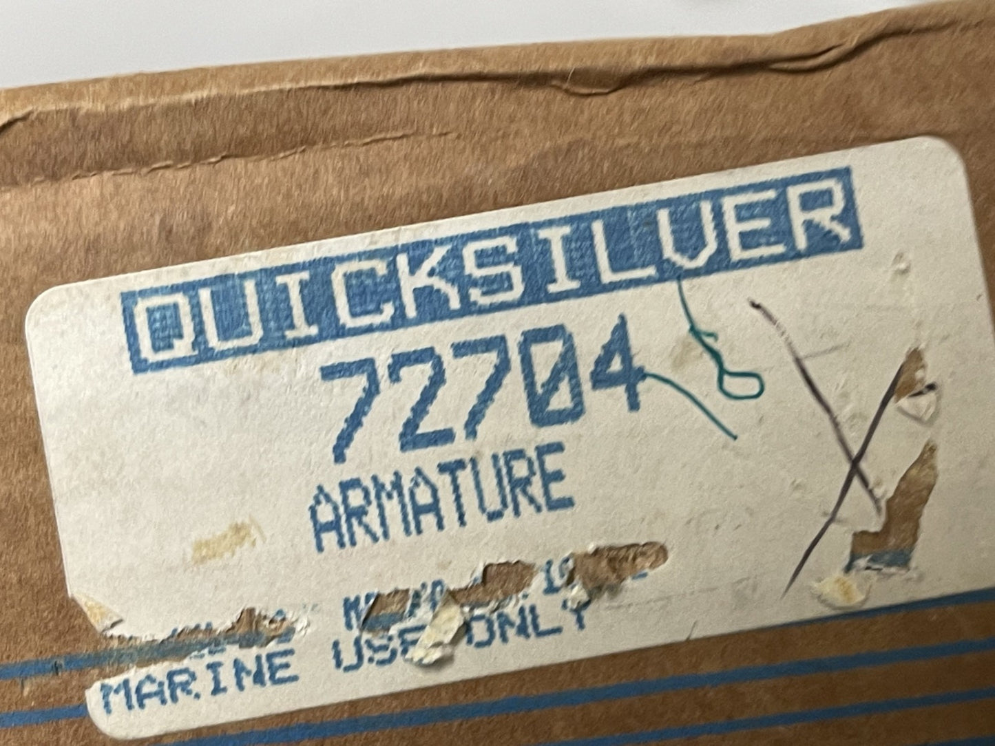 NEW OEM 72704 Mercury Quicksilver Armature 0670