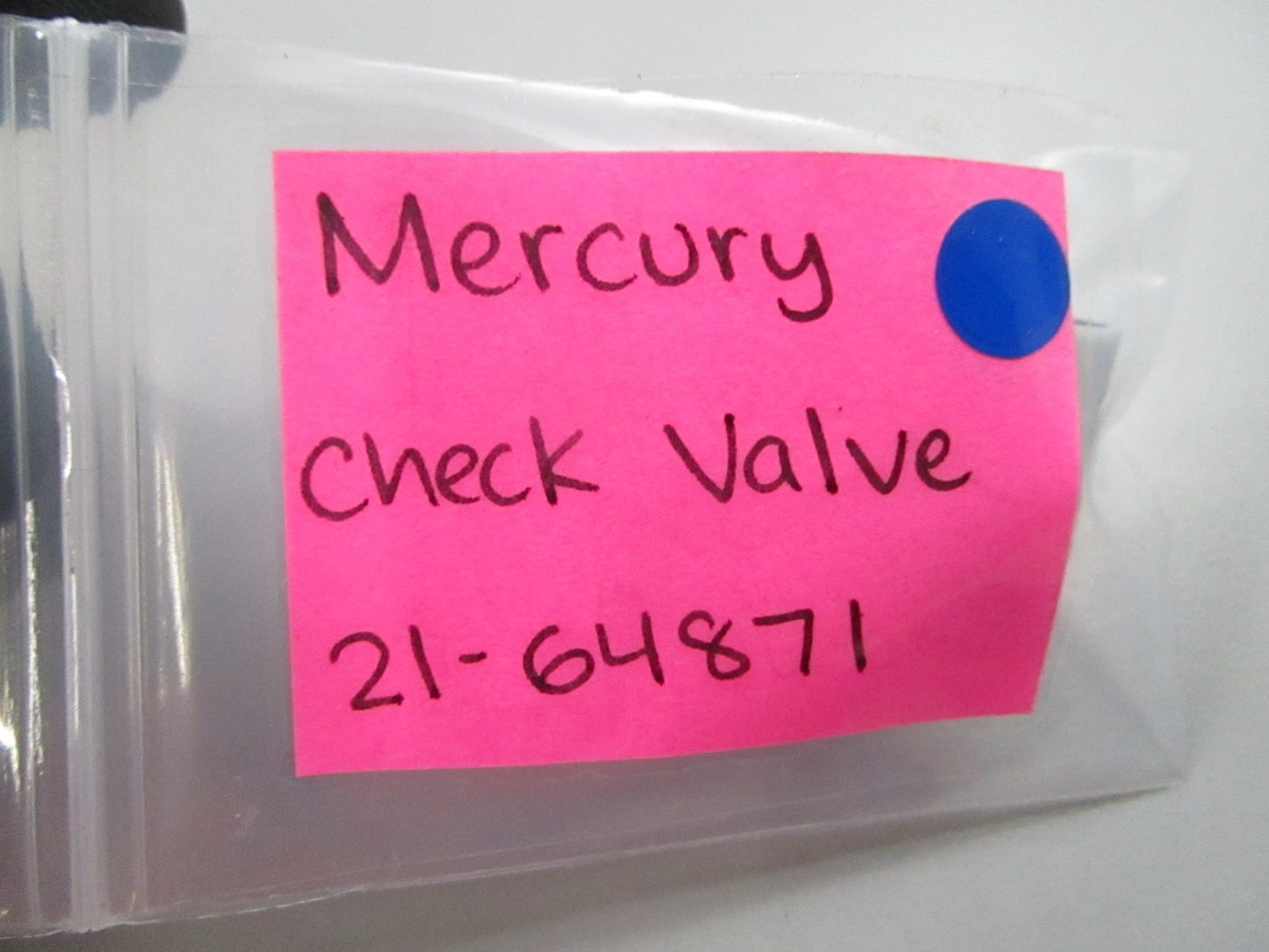 NEW OEM 21-64871 Mercury Quicksilver Check Valve 0810