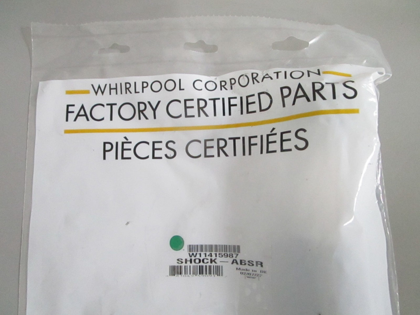 Whirlpool NEW OEM Washer Shock Absorber W11415987 NOS Genuine Part 0820