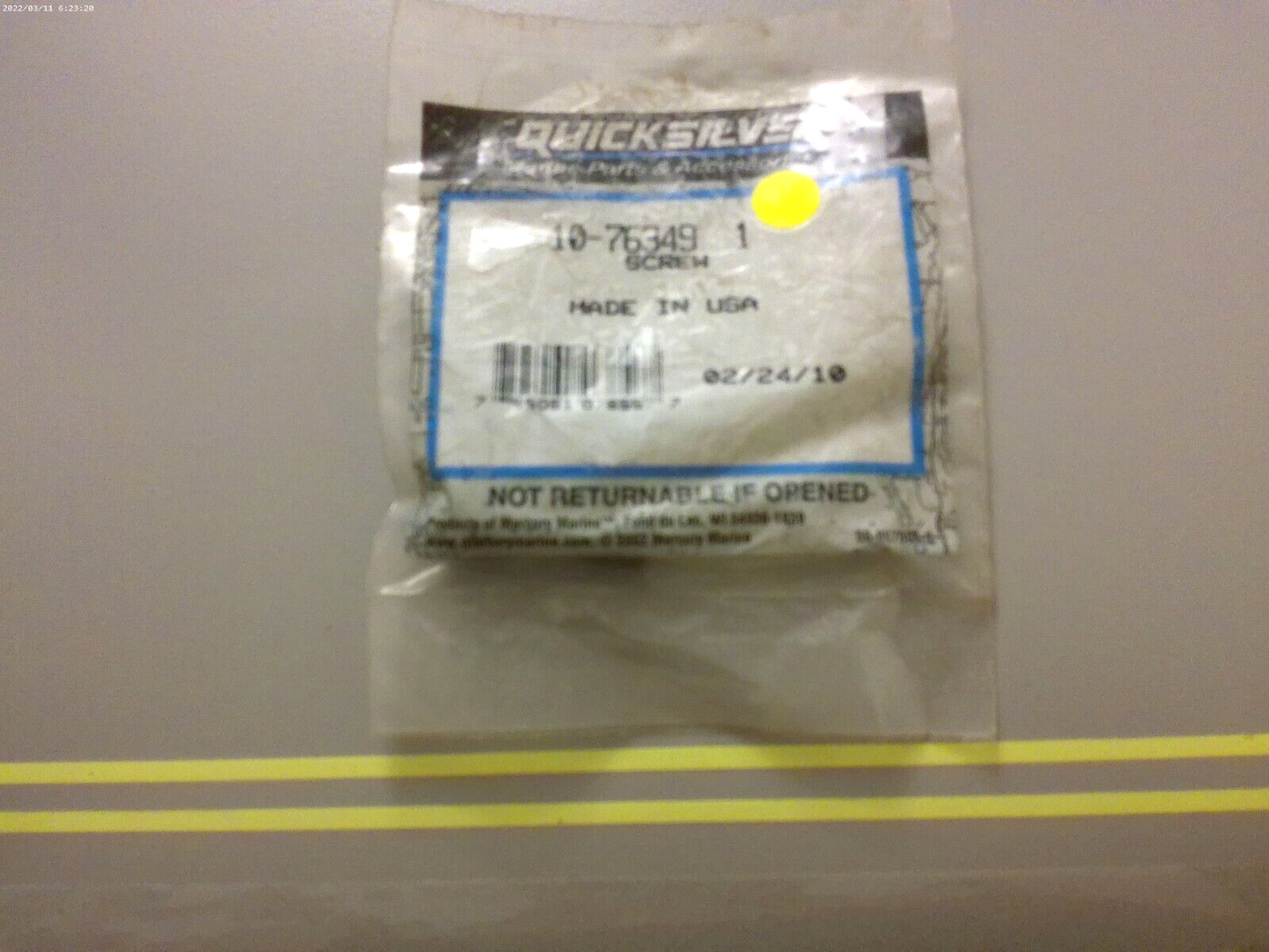 *NEW OEM* 0810 Mercury Quicksilver Screw 10-763491