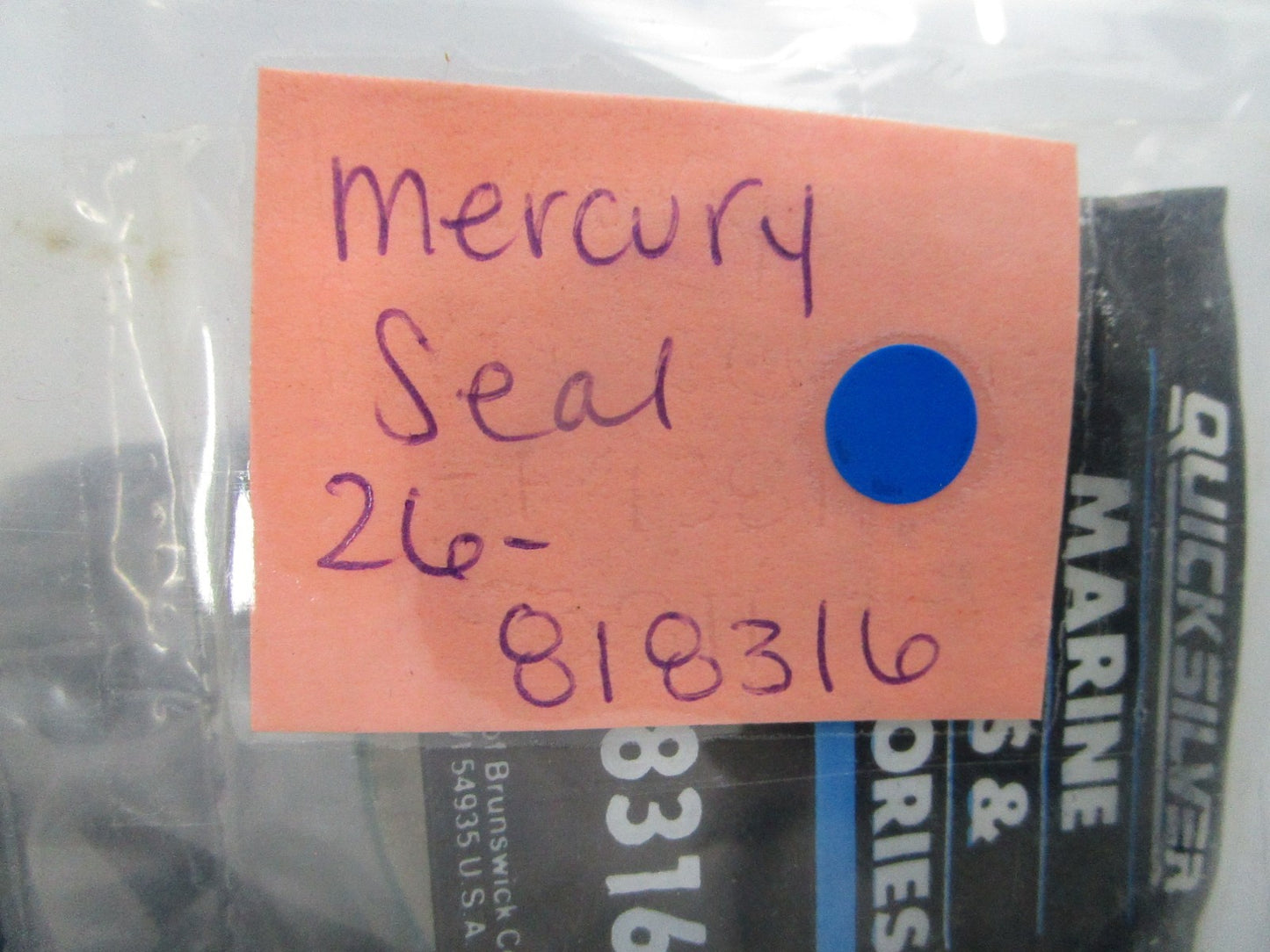 NEW OEM 26-818316 Mercury Quicksilver Seal 0810