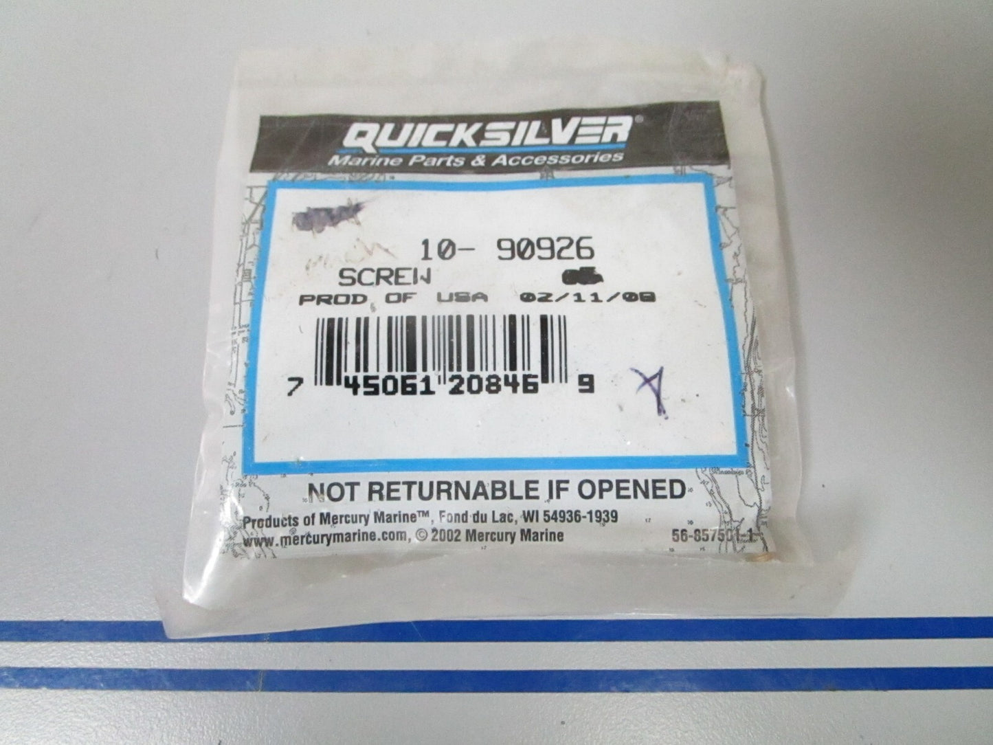 *NEW OEM* (LOT OF 2) 0810 Mercury Quicksilver Screw 10-90926